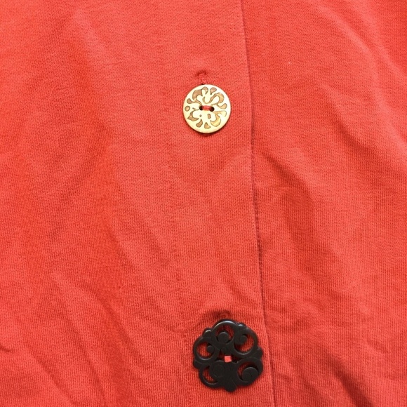 SOFT SURROUNDINGS Rust Front Button Maxi Dress S - Picture 6 of 7